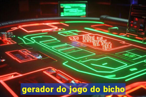 gerador do jogo do bicho